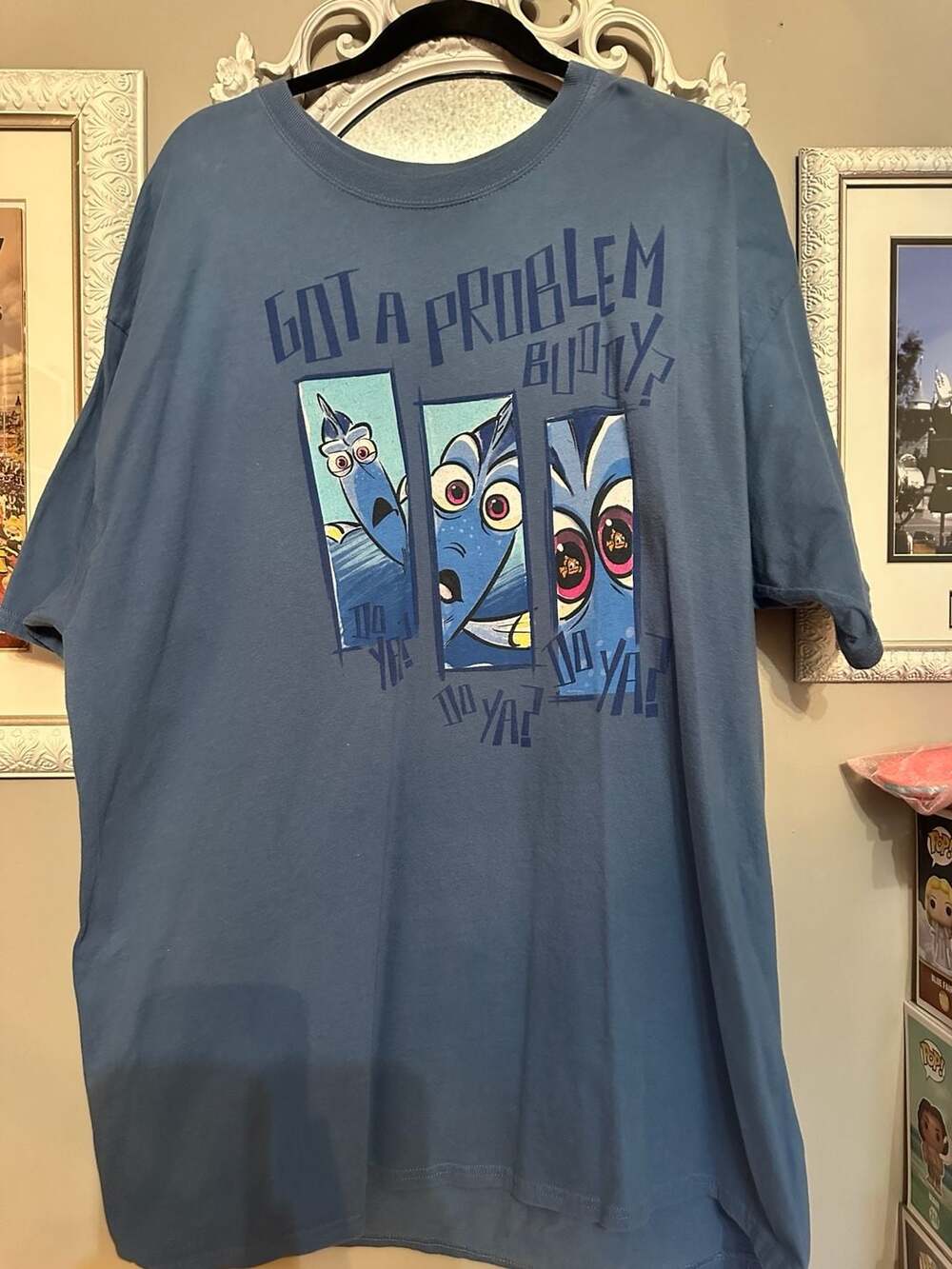 Disney Parks Finding Nemo Dory T-Shirt Size 2XL Got A Problem Buddy Blue